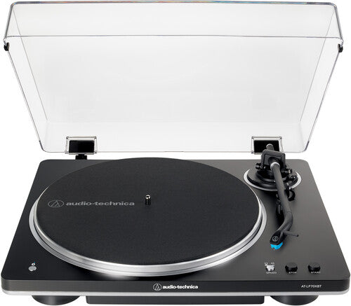 Audio Technica AT-LP70XBT-BS Turntable Fully Automatic Bluetooth Wireless Belt-Drive (Black)