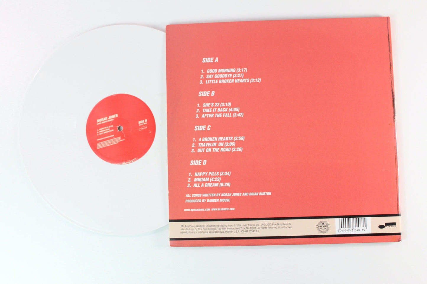 Norah Jones - ...Little Broken Hearts on Blue Note White Vinyl