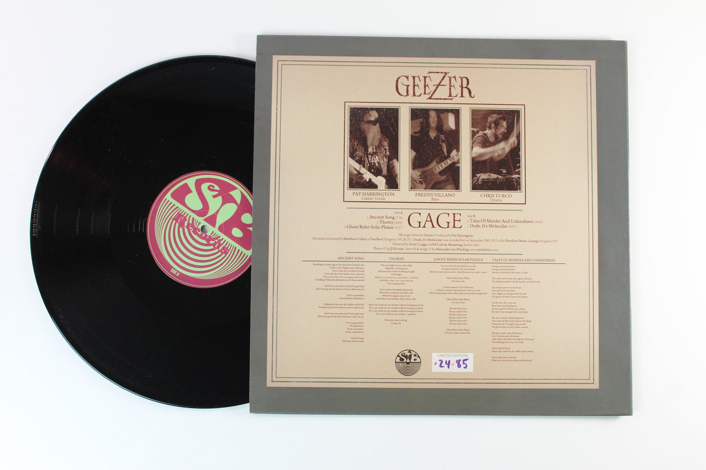 Geezer - Gage on STB Ltd Numbered Die Hard Edition with Burlap Whiskey Sack