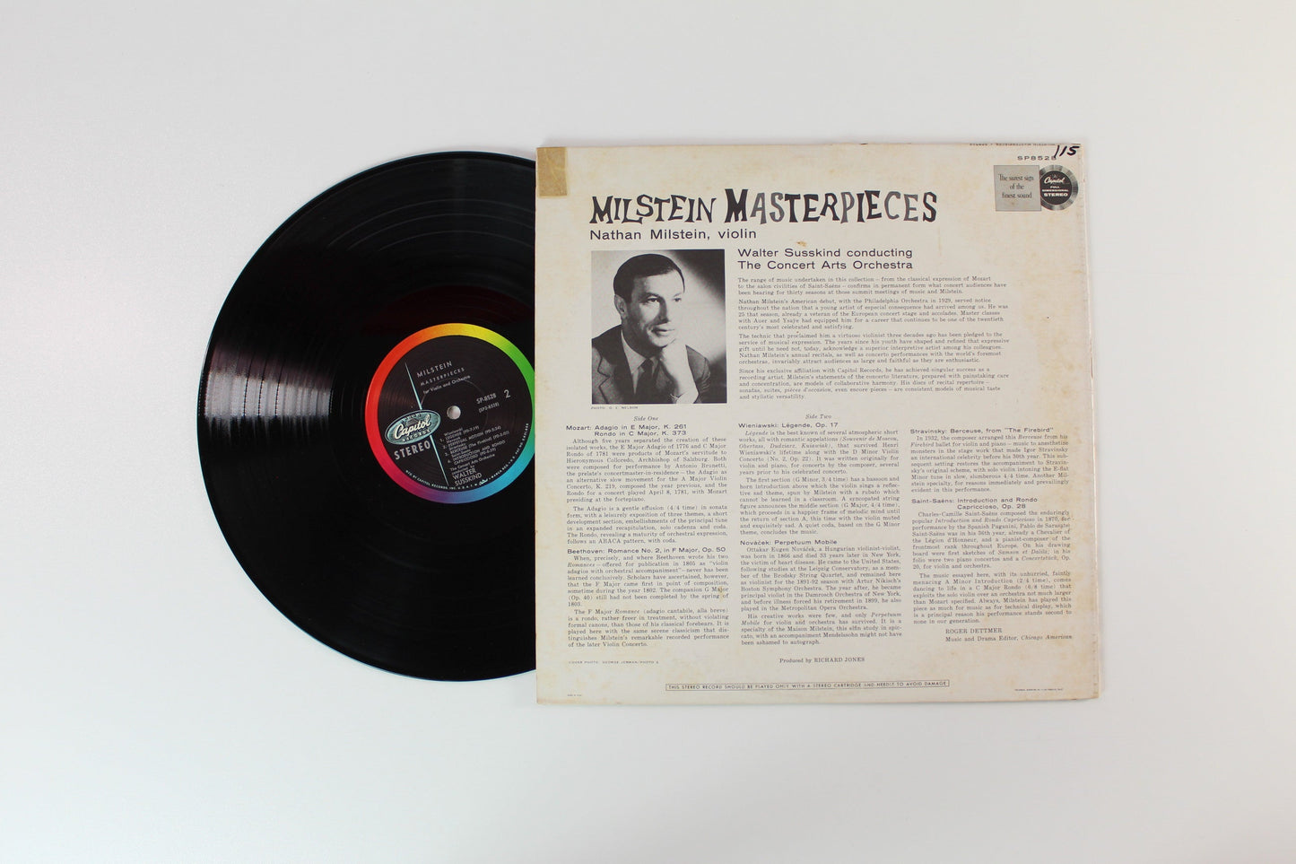 Nathan Milstein - Masterpieces For Violin And Orchestra on Capitol Stereo